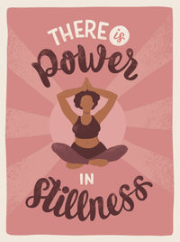 Stillness Quote Design | Black Artist Greeting Self-Care