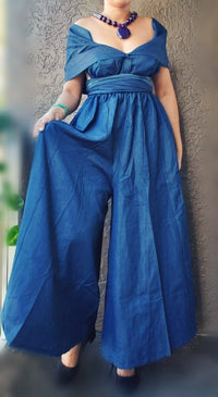 Chloe Denim Convertible Jumpsuit