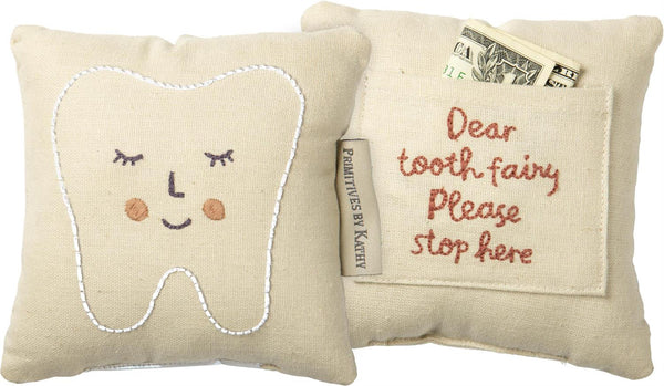 Tooth Fairy Pillow (Blue or Pink)