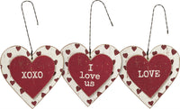 Heart Ornament Set