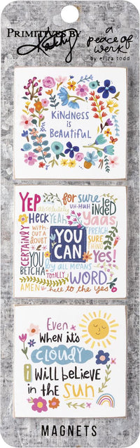 A Peace of Work Inspirational Magnet Sets