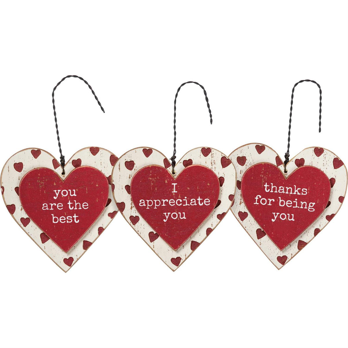 Heart Ornament Set