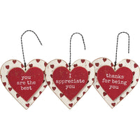Heart Ornament Set