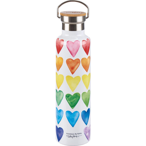 All For Love Love For All Journal or Hearts Insulated Bottle