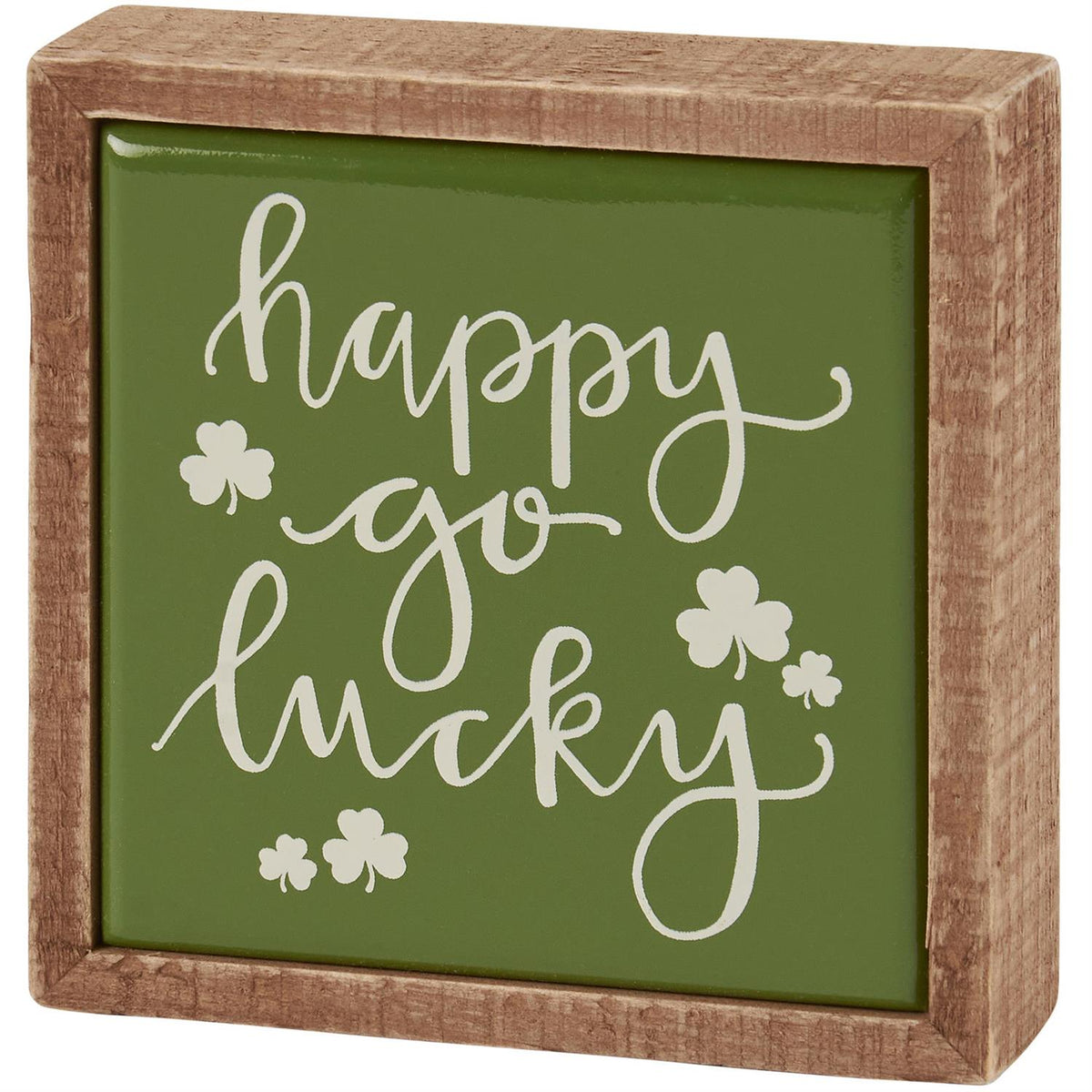 Happy Go Lucky Box Sign