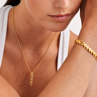 HEART LINK EARRINGS or NECKLACE