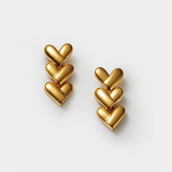 HEART LINK EARRINGS or NECKLACE