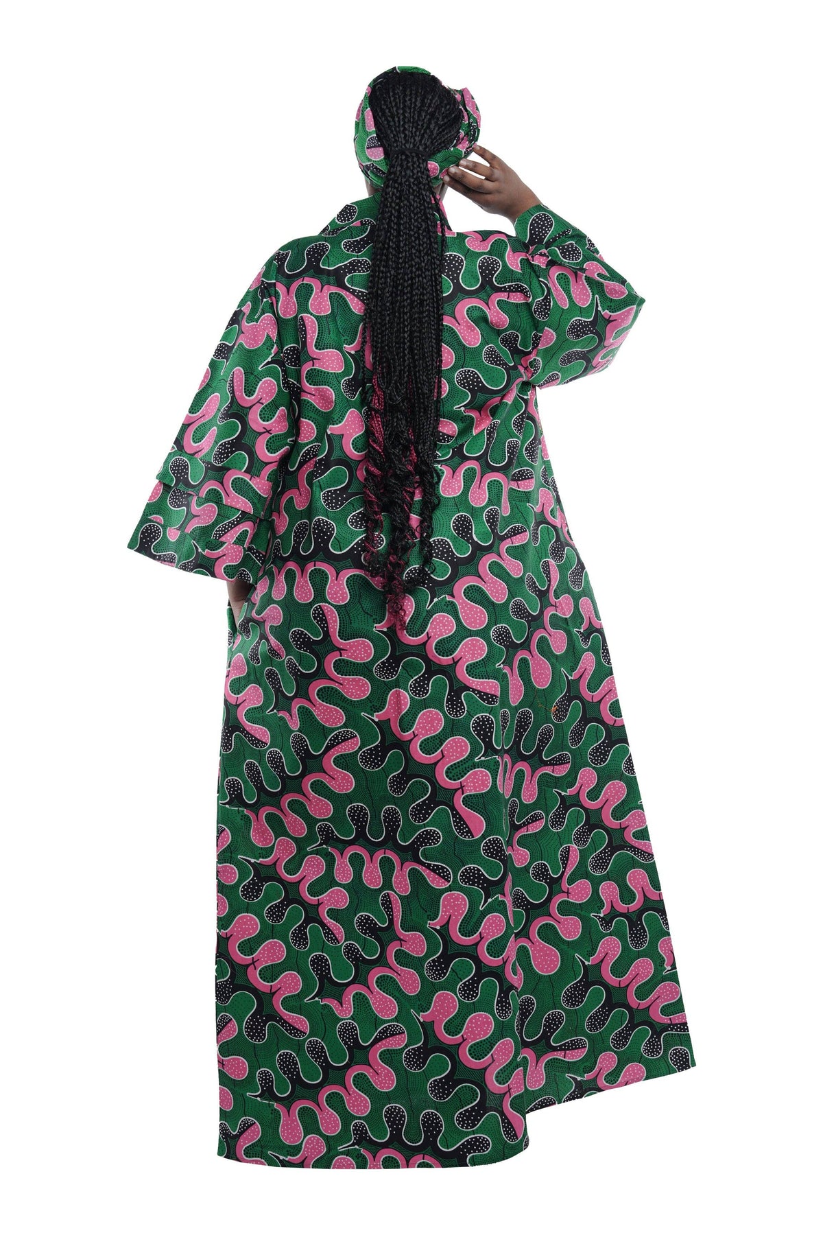 African Ankara Women Long Kimono | Robe | Duster | One Size