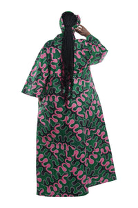 African Ankara Women Long Kimono | Robe | Duster | One Size
