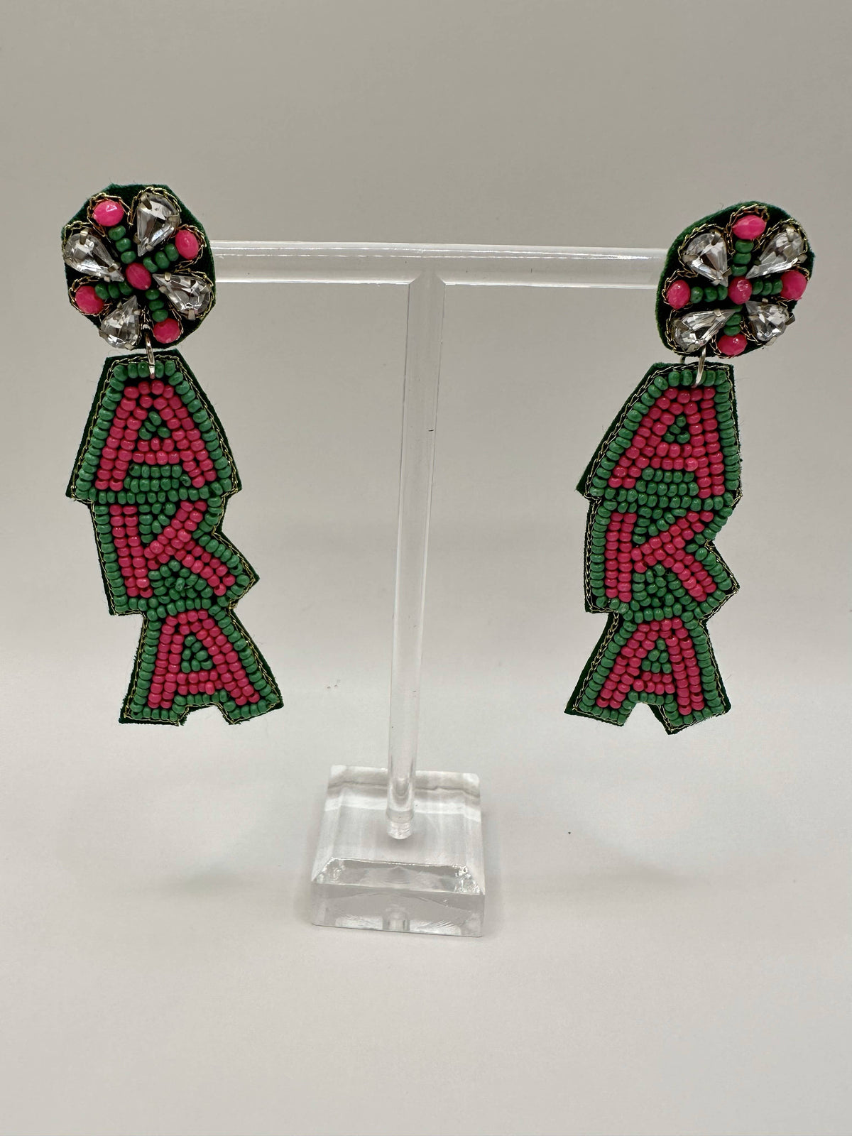AKA Alpha Kappa Alpha Beaded Earrings