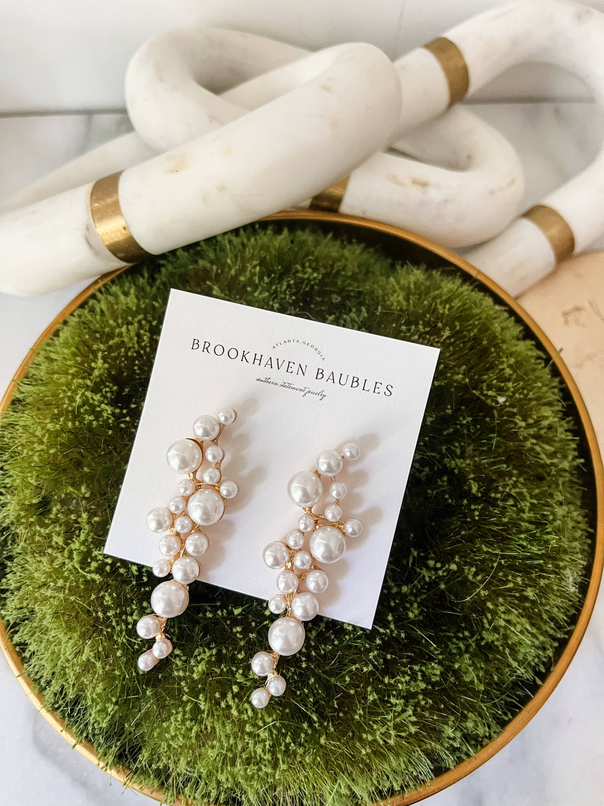 Pearl Waterfall earrings