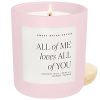 All of Me Loves All of You 15 oz Soy Candle, Matte Jar
