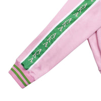 AKA Greek Apparel Pink Zip Up Track Jacket