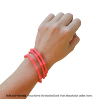 Waterproof Bamboo Bracelet | Travel-Ready Wristwear: Marbled Sea Green