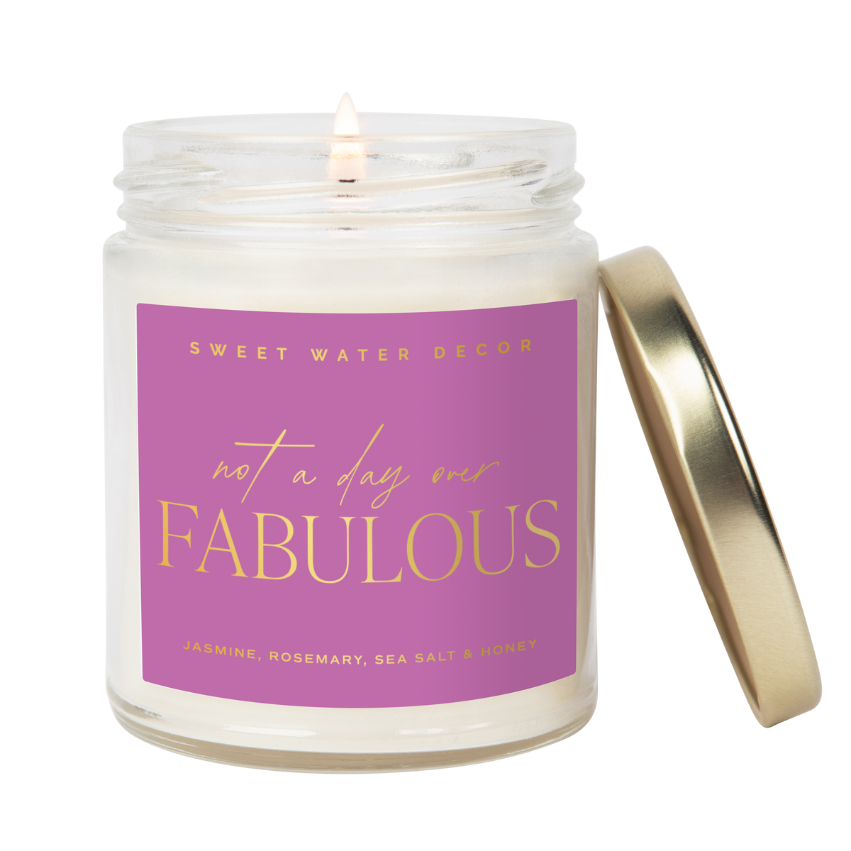 Not A Day Over Fabulous Soy Candle (Gold Foil) - Gifts