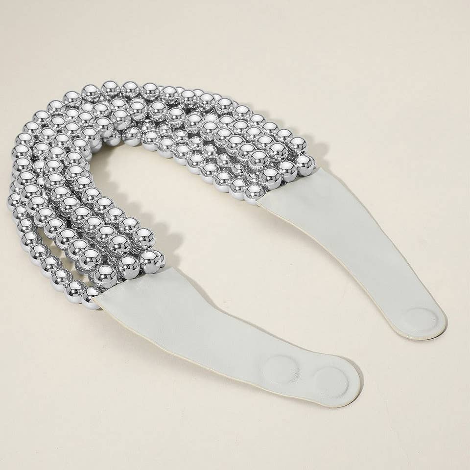 CHUNKY BEADED LAYERED NECKLACE CLASP