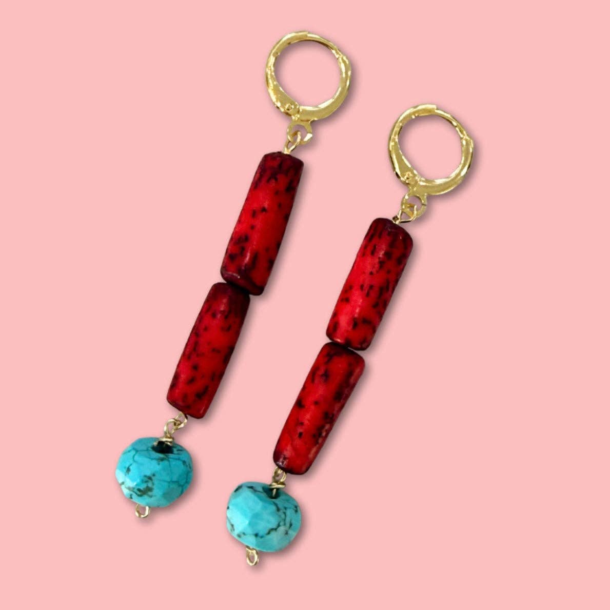 Beaded Dangle Earrings - Boho Drops