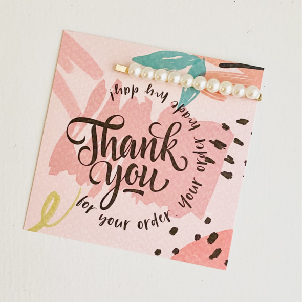 Thank You Pearl Clip