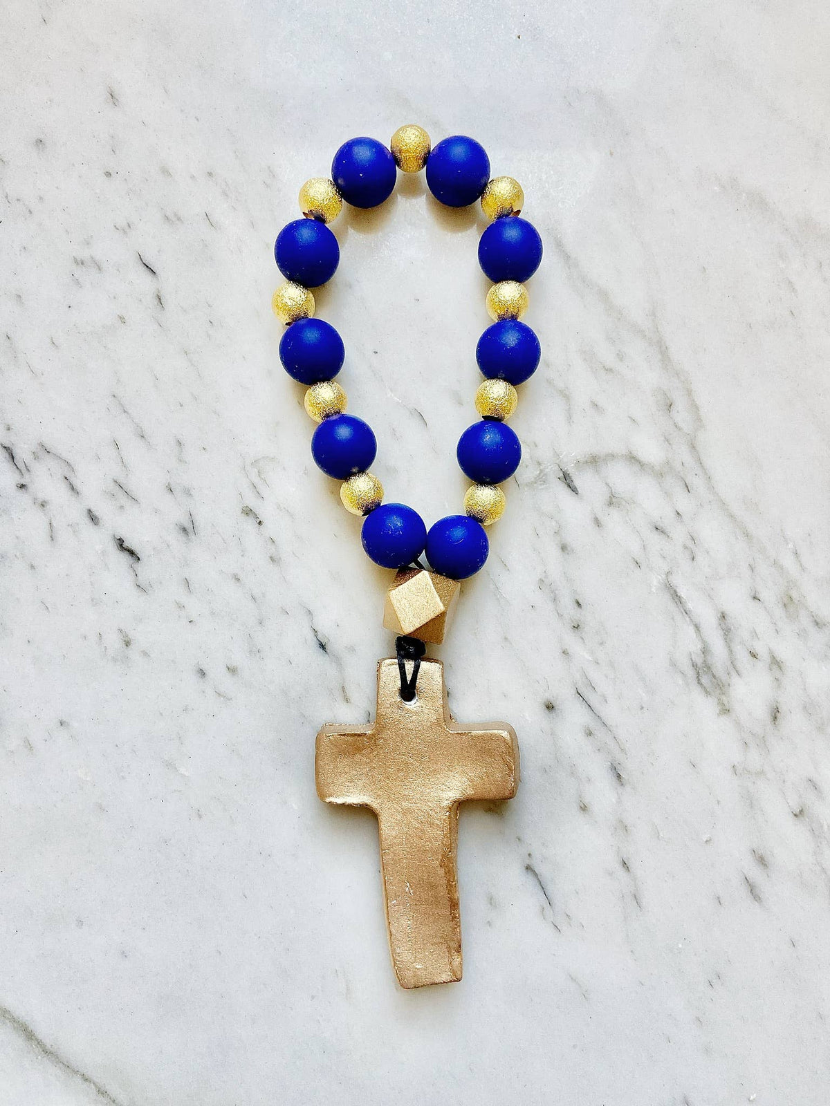 Prayer Beads with Gold: Lilac