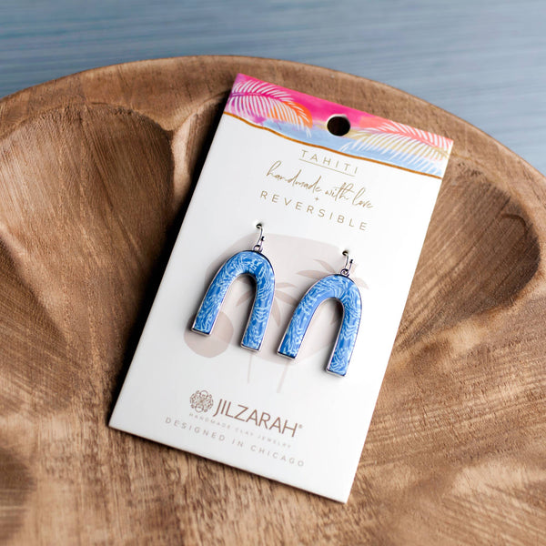 Tahiti Reversible Arc  JILZARAH Earrings