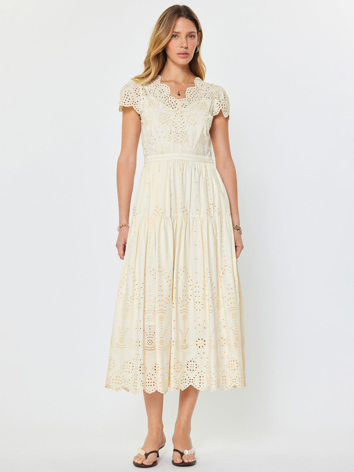 Gazelle Eyelet Maxi Dress