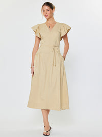 Magdalen Flutter Sleeve Dress