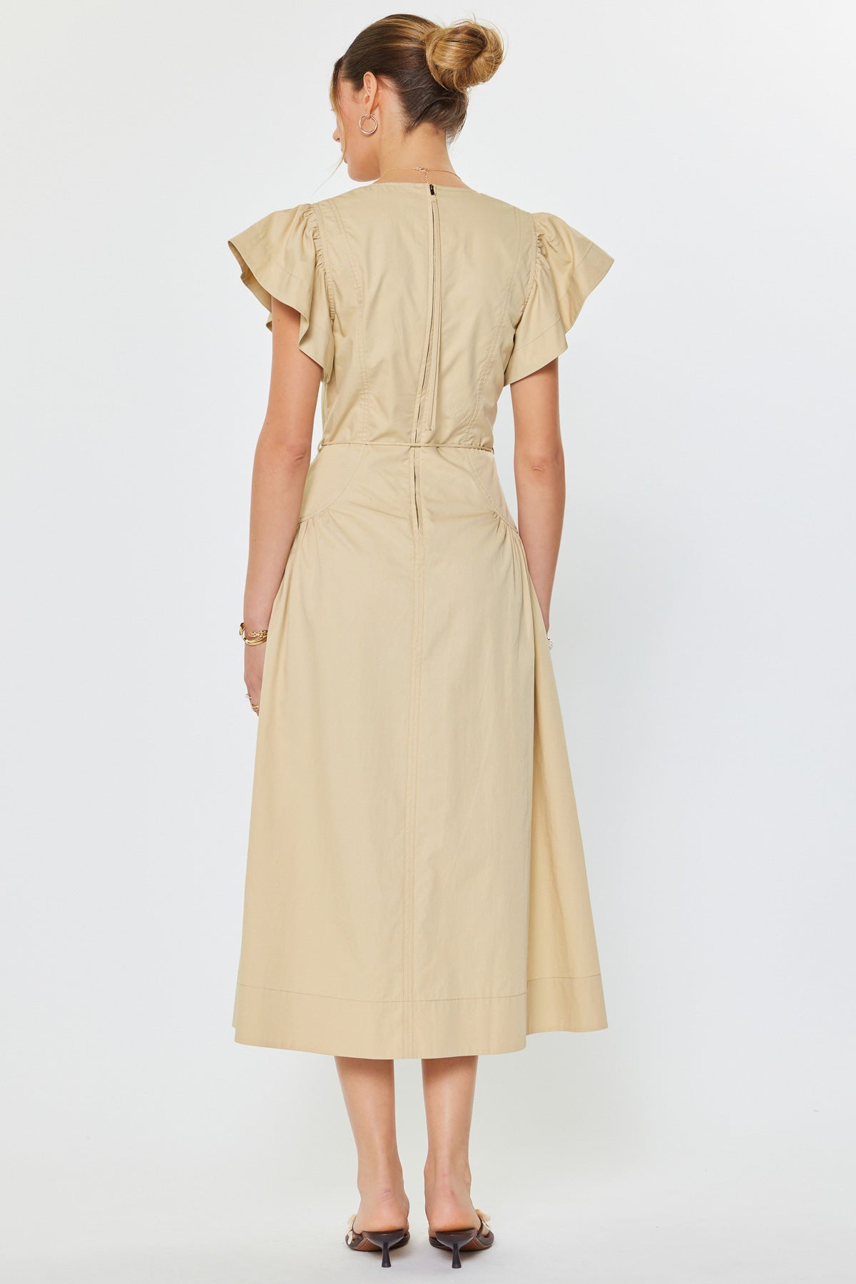 Magdalen Flutter Sleeve Dress