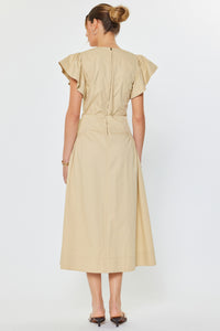 Magdalen Flutter Sleeve Dress