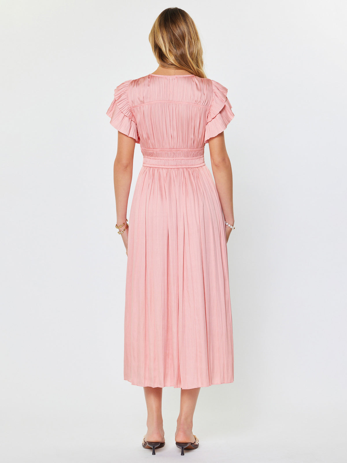 Carmen Rose Pink Midi Dress