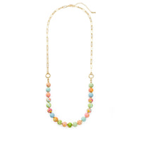 Palm Beach Link Beaded Long   JILZARAH Necklace