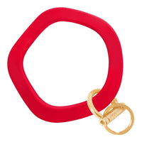 Wavy Wristlet Keyring | Wrist-Worn Key Chain & Phone Tether: Gold / Wavy - Pearl