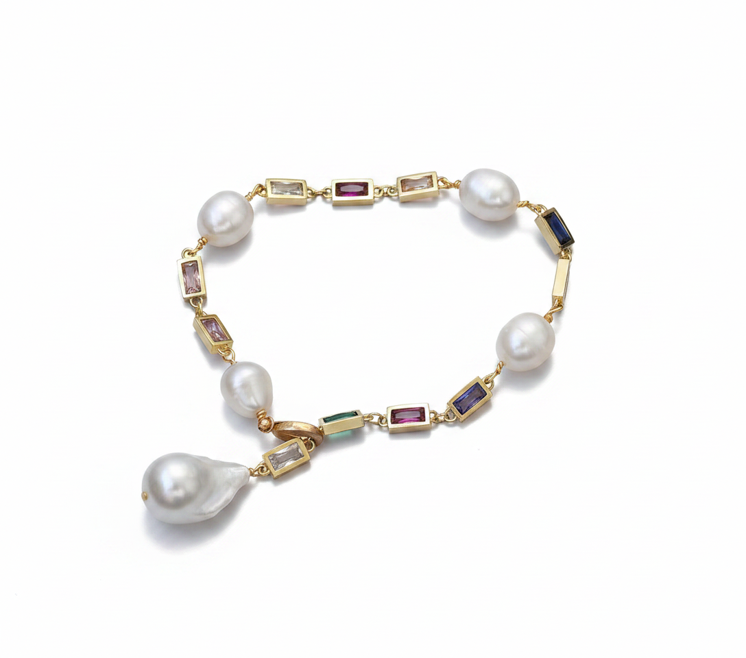 Divine Pearl Layered Lariat Necklace: All Set