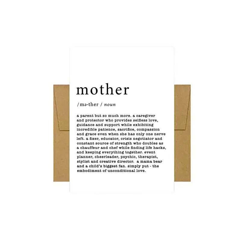 Mother Defined Greeting Card