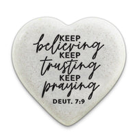 LCP Scripture Stone Hope Hearts Believing - Heart Stone