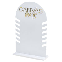 Canvas Style 1 Sided Arched Necklace Display