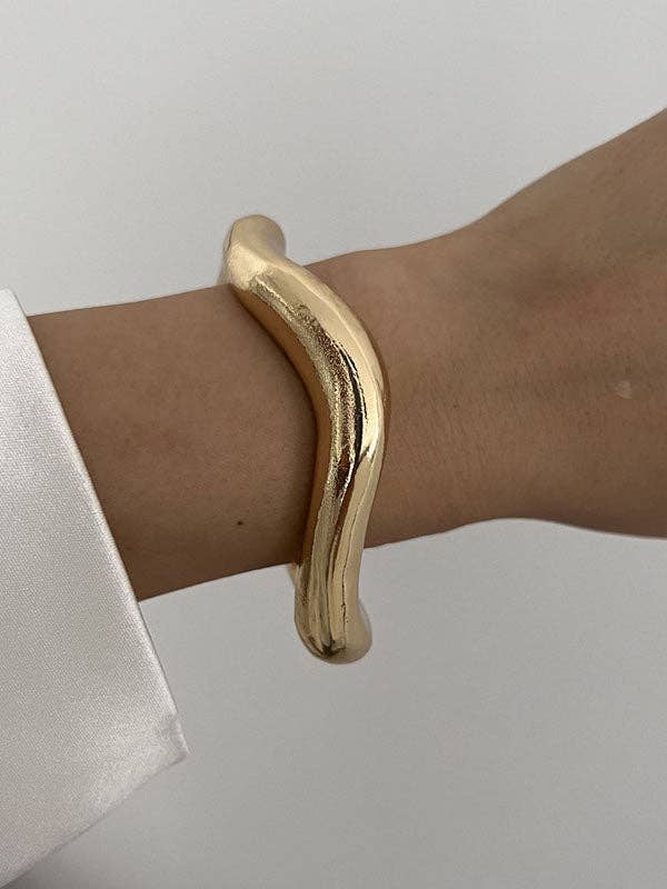 Geometric Bracelet Accessories: SILVER / B / One_size