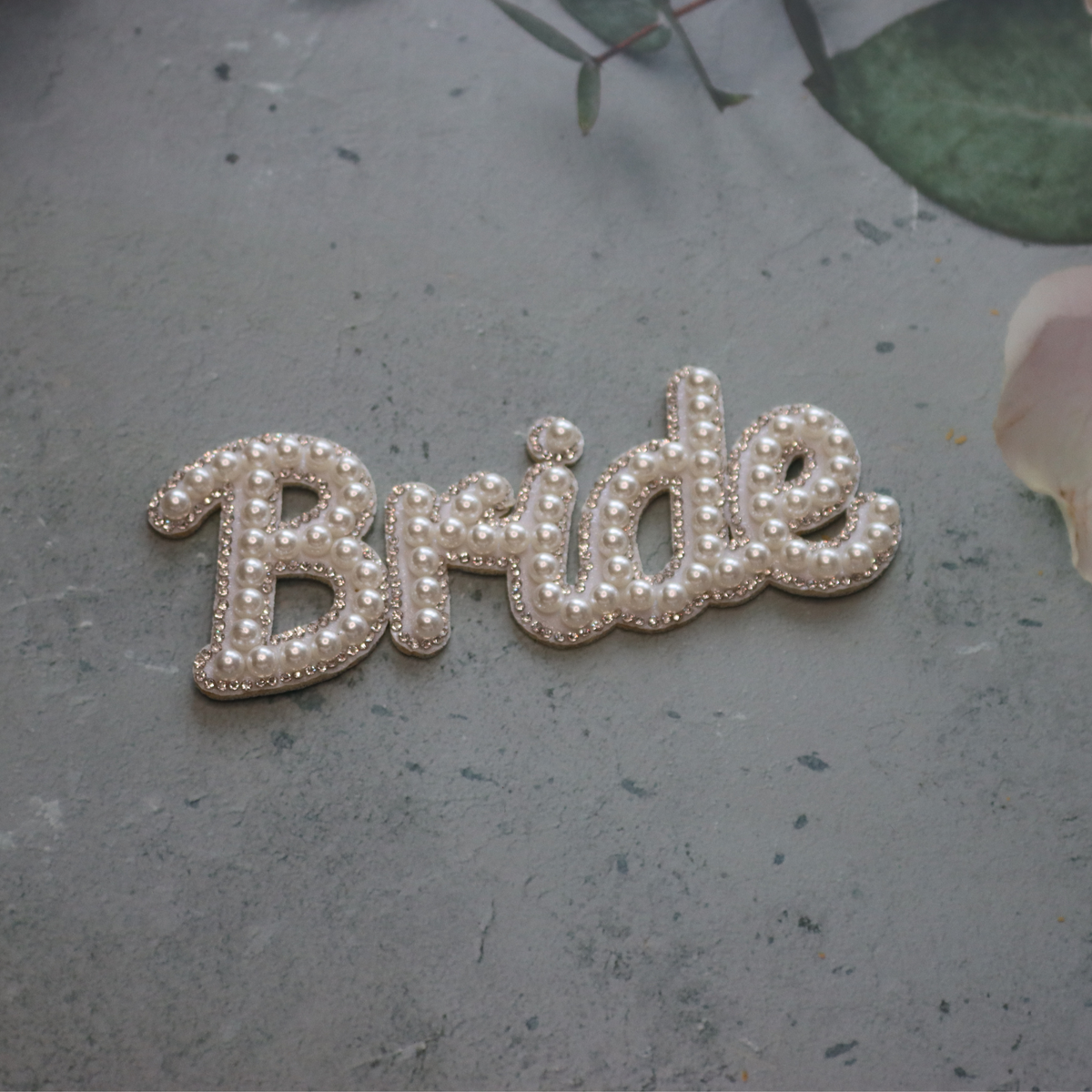 Sparkling Bridal Pearl Patch  Bride