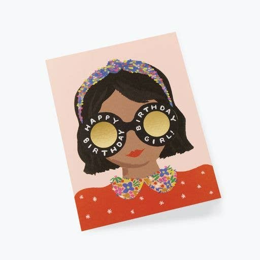Rifle Paper Headband Birthday Girl Card