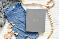 Dear Son Childhood Keepsake Book | Gift for Mom or Spouse: Blue