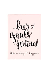Inspirational Goals Tracker Hardcover Journal
