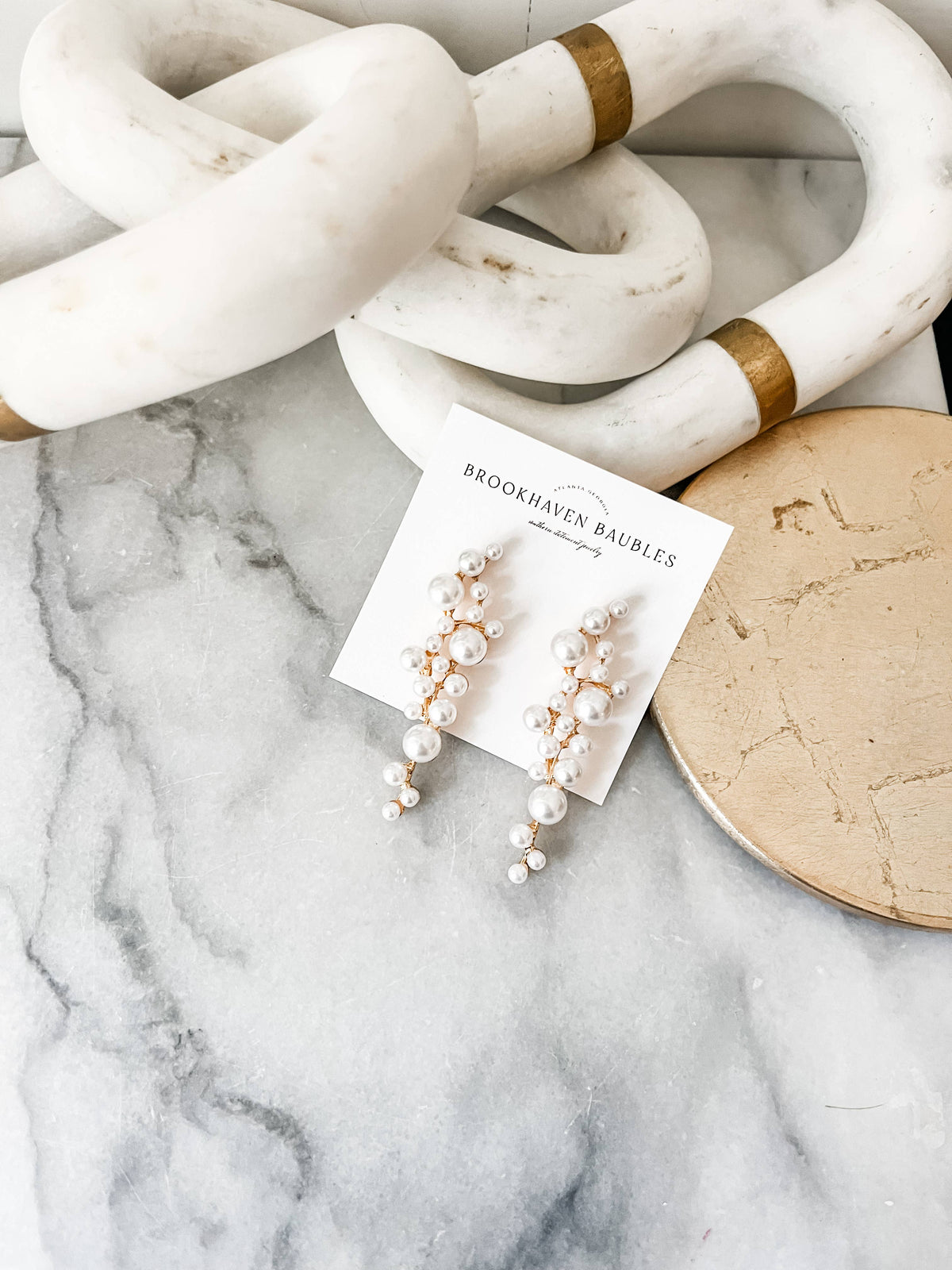Pearl Waterfall earrings