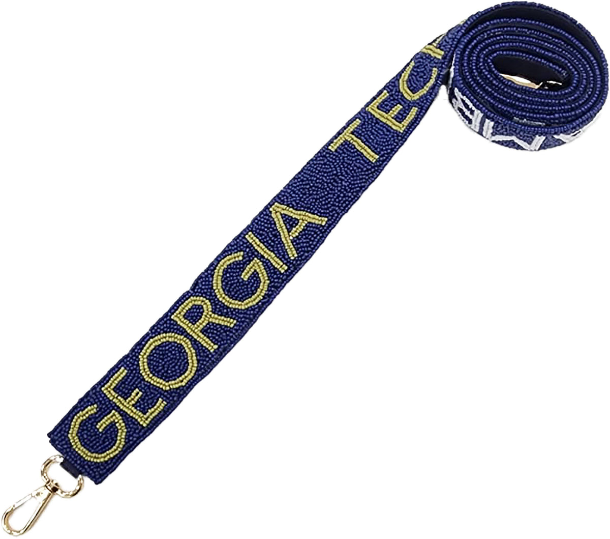 GEORGIA TECH RAMBLIN' WRECK GAME DAY BEADED BAG STRAP