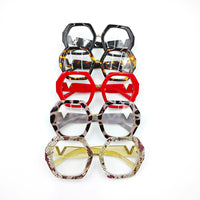 GEOMETRIC FRAME EYEGLASSES