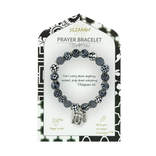 Black &  White Prayer JILZARAH Bracelet