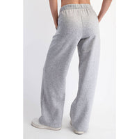 FLEECE PLEATED TROUSER: Dk Cherry / S-M-L(2-2-2)