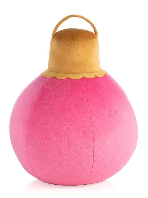 MERRY BAUBLE MEDIUM PILLOW: Pink or Red