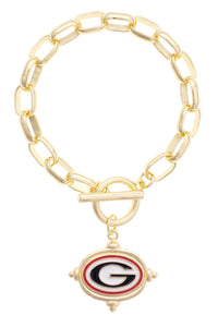Georgia Bulldogs Logo Intaglio Bracelet