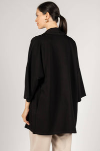 P. CILL Butter Modal Oversized Cardigan:  Black,  Cream Or Cornflower Blue