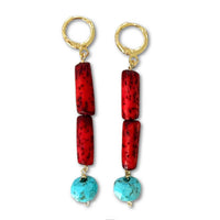 Beaded Dangle Earrings - Boho Drops
