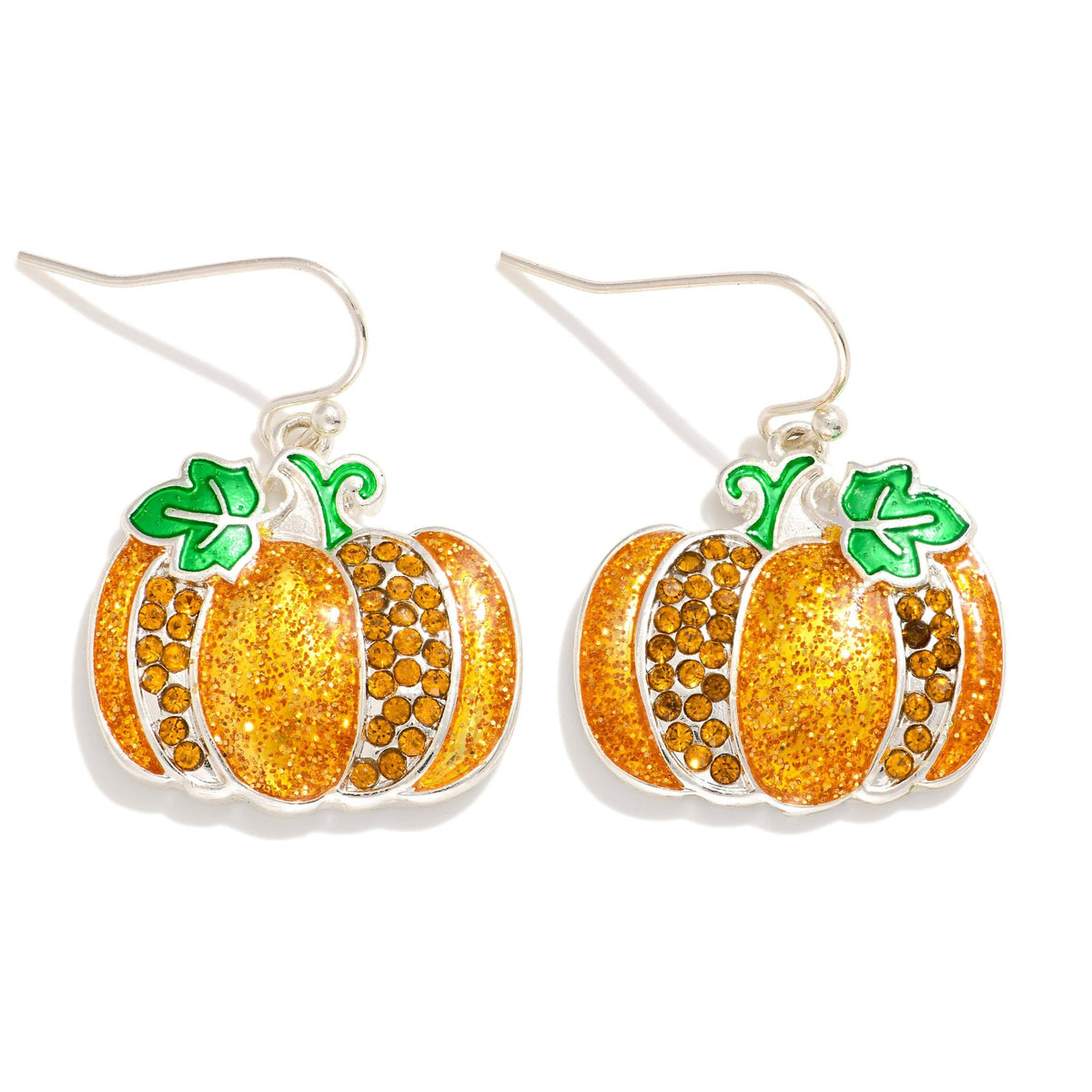Pumpkin Glitter Earrings